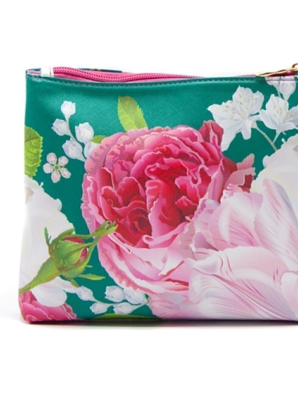 Floral Canvas Cosmetic Bag